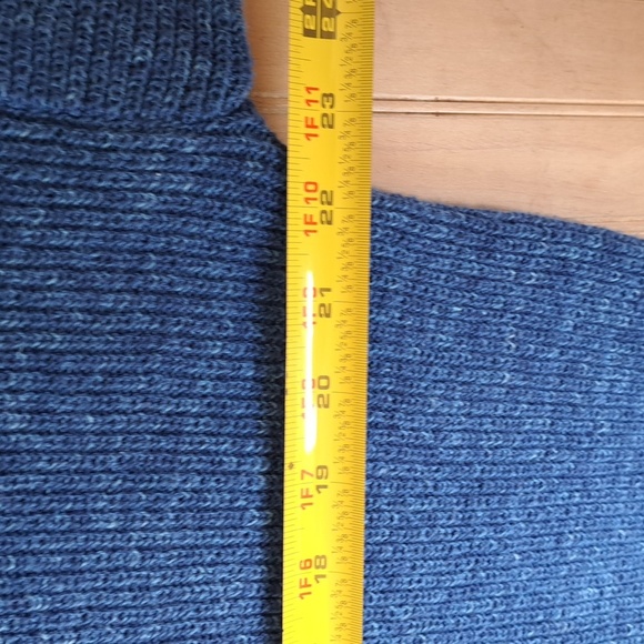 Vintage RedHead Blue 100% Cotton Knit Henley Sweater Made in USA Outdoor Classic - Picture 4 of 10